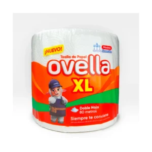 TOALLA OVELLA DOBLE HOJA 80M - MANGA 6 UNID
