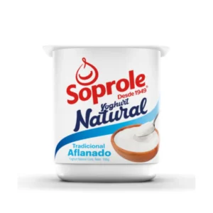 YOGHURT AFLANADO NATURAL SOPROLE 155G - X12 UNIDADES