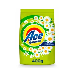 DETERGENTE ACE MANZANILLA EN POLVO 400GR - LOTE 3 UNIDADES