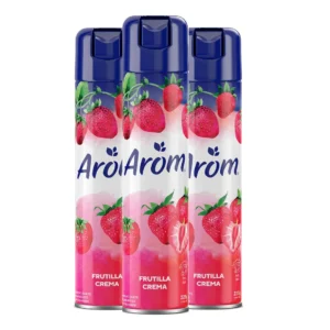 DESODORANTE AEROSOL AROMO (FRUTILLA) 225G - LOTE 3 UNID