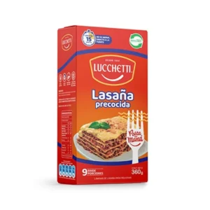 LASAÑA PRECOCIDA LUCCHETTI 360G - PACK 3 UNID